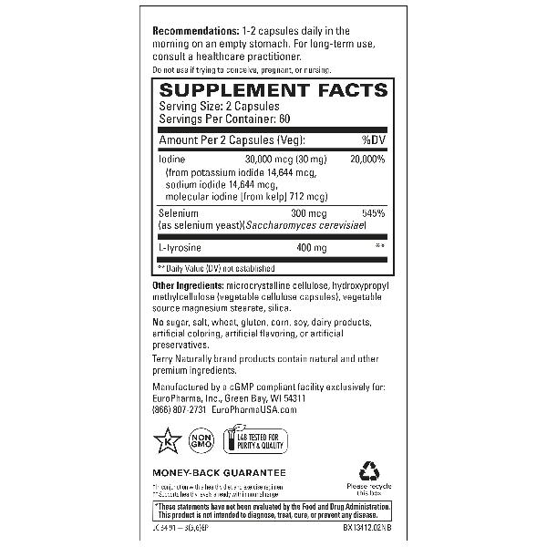 Thyroid Care Plus with Selenium 120 Capsules - Image 2