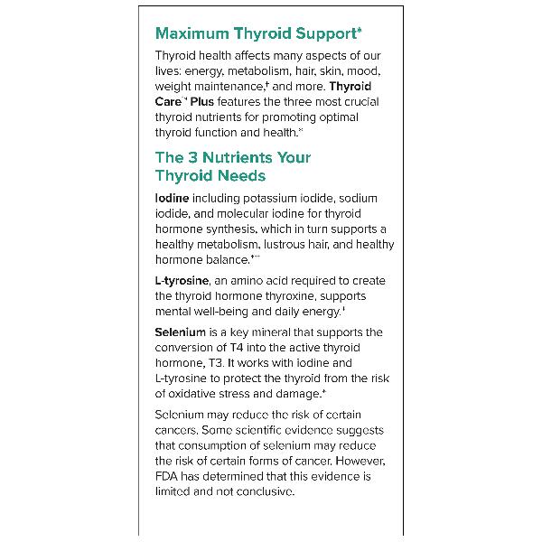 Thyroid Care Plus with Selenium 120 Capsules - Image 4