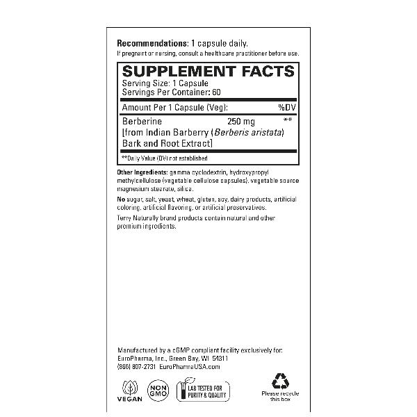 Berberine MetX Extra Strength 60 Capsules - Image 2