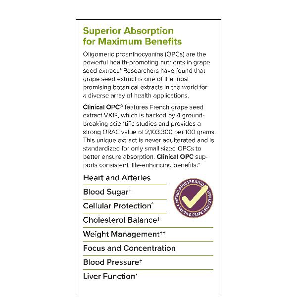Clinical OPC Extra Strength 400 mg. 60 Softgels - Image 4