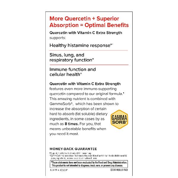 Quercetin with Vitamin C Extra Strength 60 Capsules - Image 4